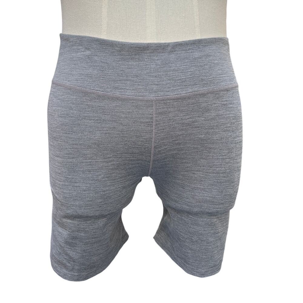 Nike Dri-Fit High Waisted Bike Shorts Womens XXL 2XL Gray Heather Athletic